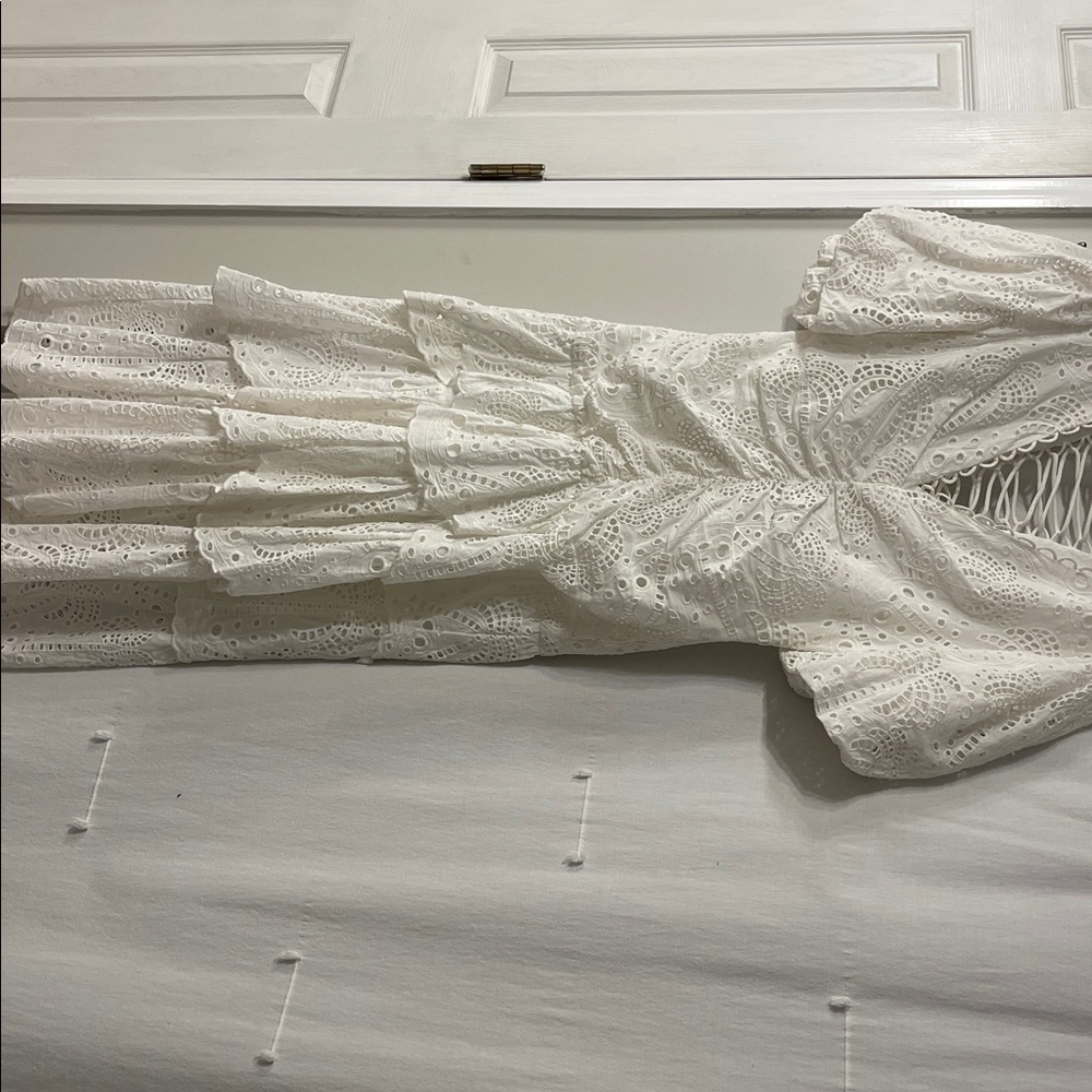 Farm Rio Eyelet Maxi Dress